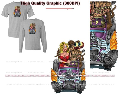Rat rod racer and - rat, on