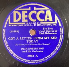 Dick Robertson Or – 78 rpm