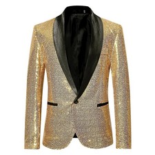 Mens Sequin Jacket Blazer