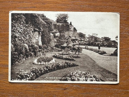 Antique postcard boston park - antique,
