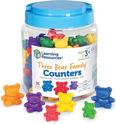 Three bears family counters - three,