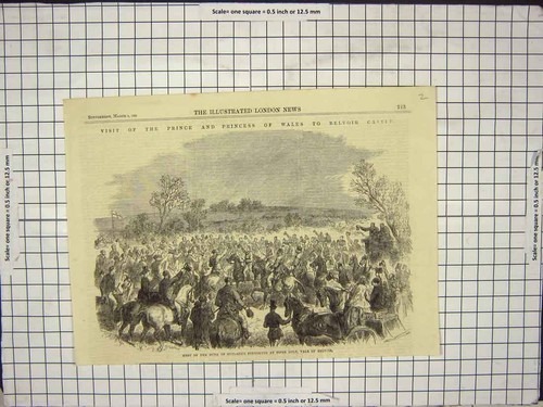 Old antique print 1866 - antique,
