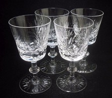 Set of 4 Edinburgh Crystal