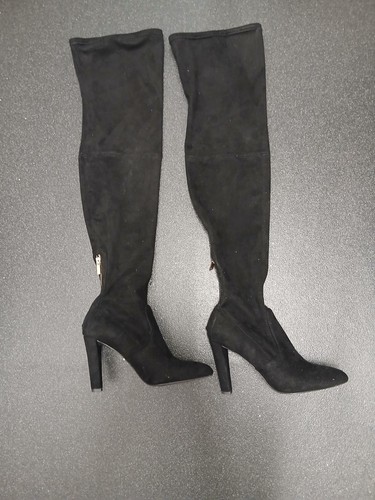 Black suede like - black,