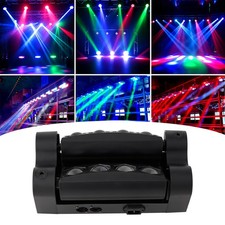 RGB 8LED Spider Moving Head Beam Stage Laser Lighting DMX512 Disco DJ Light 30W