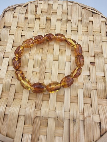 Vintage baltic amber bead - vintage,