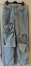 THE RAGGED PRIEST pale blue denim jeans 100% cotton UK size 10