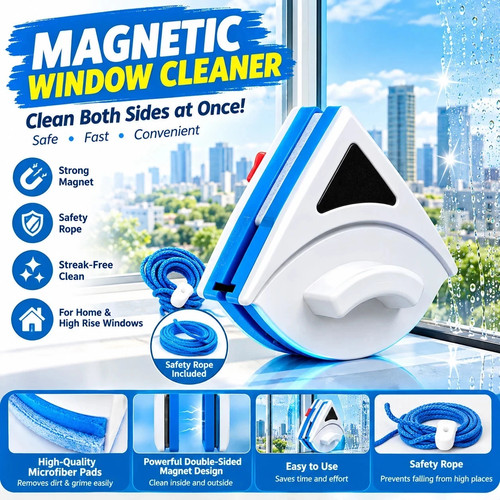 Magnetic window cleaner tool - window,