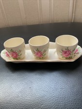 VINTAGE PORCELAIN EGG CUP SET