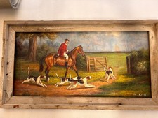 English Fox Hunt- Hand Painted