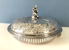 Antique Georgian Solid Silver Entree Dish - Hester Bateman