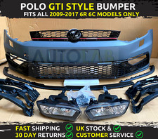 Bumper For Polo GTi Front Bumper MK5 2009-2017 6R 6C Polo Gti Bumper Foglights