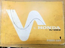GENUINE HONDA  XL125K2 PARTS LIST BOOK 1 OEM: 1338222