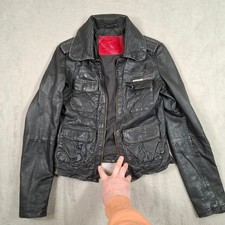 Superdry leather jacket - jacket, womens