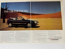 Original 1990 MK2 Vauxhall Astra GTE Convertible Magazine Advert Man Cave Retro