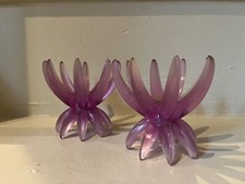 Vintage Pair Pink Lucite