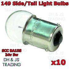 10 x 149 Side Tail Light Bulbs 24v 5w Bulb Car Auto Van Commercial Lorry BA15S