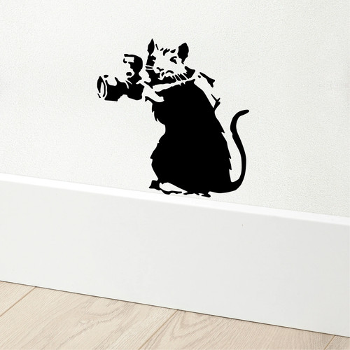 Banksy camera rat skirting - banksy,