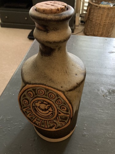Vintage stoneware whisky jug - whisky,