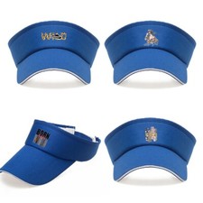 UK Print Cotton Adjustable Sun Visor Hat Unisex Golf Tennis Running Sports Cap