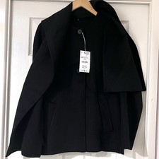 Zara Short Wool Blend Coat