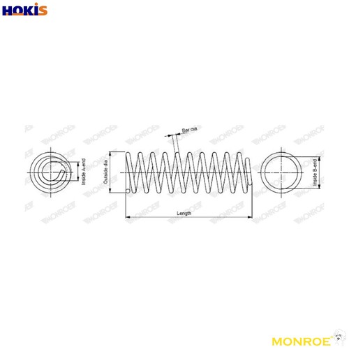 Suspension spring sp0388 for - suspension,
