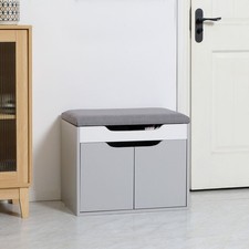 Shoe Storage Bench w/ Cabinet