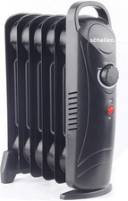 Oil heater black portable - black,