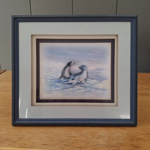 Decoupage vintage framed - vintage, artic