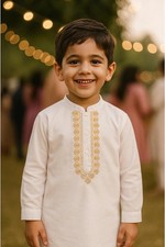 Boys Embroidered Kurta Shirt