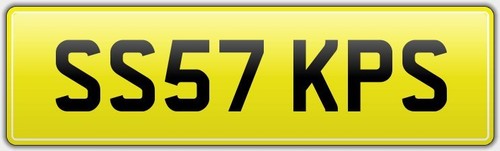 Skips number plate - skips, ss57