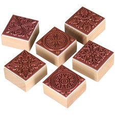 TRIXES Wooden Stamps x6 NEW