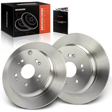 2x Solid Brake Discs Rear
