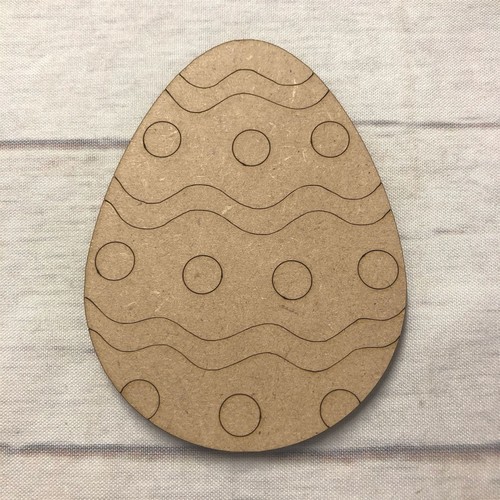 Easter egg engraved mdf - egg,