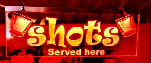 Man cave light bar open - light, up