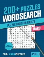 200+ Hard Word Search Puzzle Book f..., books, visupuzz