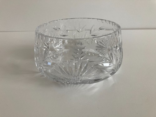 Vintage heavy cut - cut, glass
