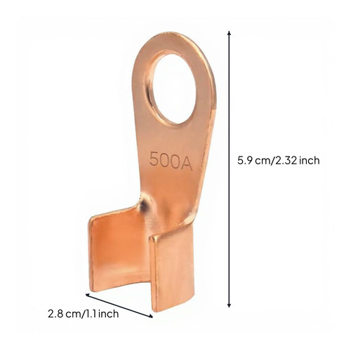 Copper terminal open - terminal, barrel