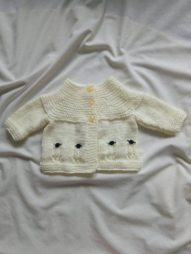 New hand knitted baby girl - new,