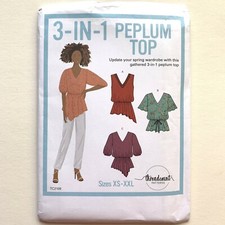 2109 UNCUT BLOUSE TOP Peplum