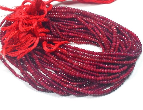 Dainty red ruby - red, micro