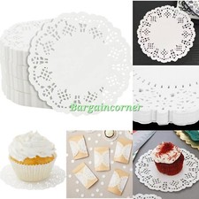 Paper Doyleys Round Small Paper Coaster Doilies 4.5"(11.5cm) Lace Design Food