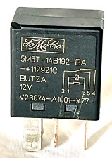 5M5T-14B192-BA Ford 5-Pin Black Relay FoMoCo V23074-A1001-X77 12V  2004-2016