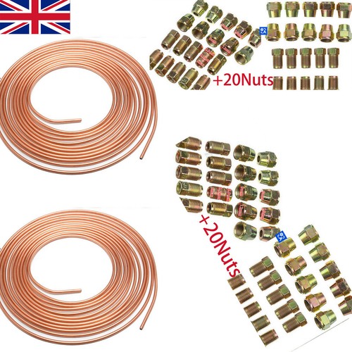 2x25ft copper brake - pipe, hose