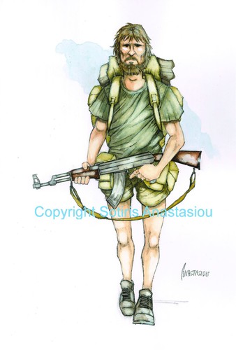 Original military painting - painting,