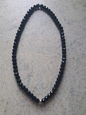 Thomas Sabo club 925 Black Obsidian Bead charm carrier necklace 22" Inch 