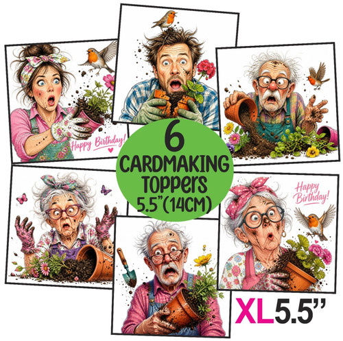Funny gardeners card - xl,