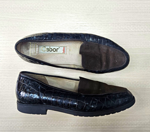Gabor women black croc - women's,