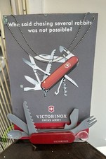 Vintage VICTORINOX SWISS ARMY KNIFE advertising Sign