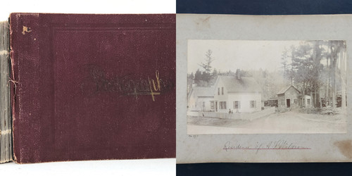 1891 antique photo album - antique, nh